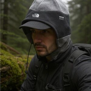 The North Face Men's Black and Gray Hat